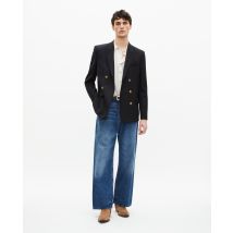 Navy Blue Wool Jacket For Man - The Kooples