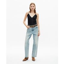 Caraco Plissé Noir pour Femme - Taille 2 - The Kooples