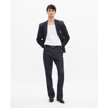 Veste De Costume Effet Denim Bleue pour Homme - Taille 52 - The Kooples