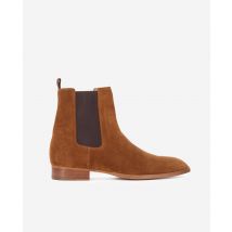 Brown Suede Leather Chelsea Boots for Man - The Kooples