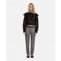 Top En Dentelle Noire pour Femme - Taille 4 - The Kooples