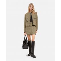 Short Black And Gold Jacket for Woman - The Kooples