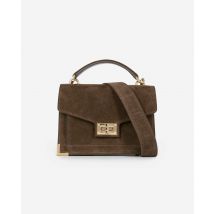 Sac Emily Small En Suède Marron pour Femme - The Kooples