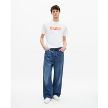 T-shirt With White Tag Screen Printing For Man - The Kooples