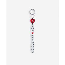 White And Red Beaded Bag Charm For Woman - The Kooples