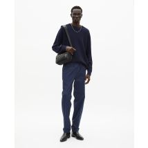 Pull En Laine Et Lin Marine pour Homme - Taille S - The Kooples