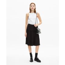 Jupe Midi Plissée Noire pour Femme - Taille 0 - The Kooples