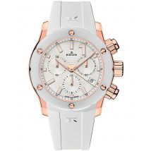 Edox 10225-37RB-BIR CO-1 Chronograph Damenuhr Keramik 38mm 30ATM