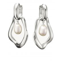 Thomas Sabo H2321-082-14 Creolen mit Perlen-Anhänger Natural Beauty Silber Damen