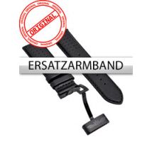 Perigaum Ersatzband Leder P-1001 schwarz ohne Schliesse 24 mm