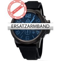 Rothenschild Ersatzband Silikon RS-1108-IB schwarz schwarze Schliesse
