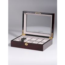 Rothenschild Uhrenkasten RS-2031-DC für 10 Uhren dark cherry