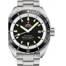 Swiss Military SMA34100.02 Diver Titanium Automatik Herrenuhr 42mm 30ATM