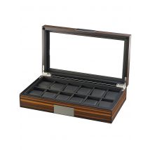 Rothenschild Uhrenbox RS-2377-12EB für 12 Uhren ebony