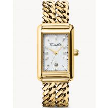 Thomas Sabo WA0429-291-207 Damenuhr Rechteckig goldfarben 22mm 3ATM