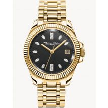 Thomas Sabo WA0431-291-207 Damenuhr schwarz-golden 33mm 5ATM