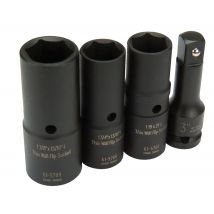 Carlyle Tools by NAPA 61-5711 4pc 1/2" Drive Deep Thin Wall Flip Socket Set