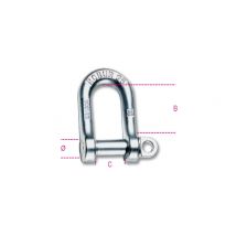 Robur 8025 16mm Lifting Large "D" Shackle Hot Forged Carbon Steel 080250016