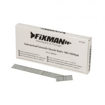 Fixman Galvanised Smooth Shank Nails 18G 5000pk 12 x 1.25mm | 861880