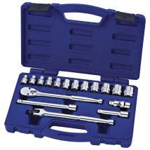 Carlyle Tools by NAPA SS38017M 17pc 3/8" Dr 6 Pt Socket Set Metric + Accessories