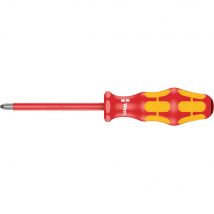 Wera Kraftform 165I VDE Insulated Pozi Screwdriver PZ2 100mm