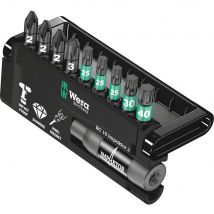 Wera 9 Piece Impaktor Diamond Pozi and Torx Screwdriver Bit Set
