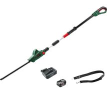 Bosch UNIVERSALHEDGEPOLE P4A 18v Cordless Telescopic Pole Hedge Trimmer 430mm 1 x 4ah Li-ion Battery Charger