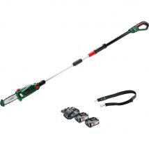 Bosch UNIVERSALCHAINPOLE P4A 18v Cordless Telescopic Pole Tree Pruner 200mm 2 x 2.5ah Li-ion Battery Charger