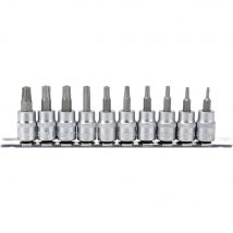 Draper 10 Piece 3/8" Drive Torx Socket Bit Set 3/8" 55mm