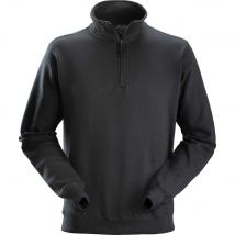 Snickers 2818 Mens 1/2-Zip Sweatshirt Black XS