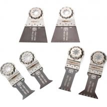 Fein 6 Piece Starlock Plus Oscillating Multi Tool Wood and Metal Cutting Blade Set