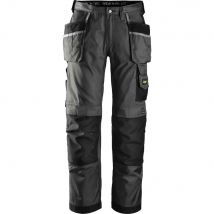 Snickers 3212 Mens DuraTwill Holster Pocket Trousers Black / Grey 31" 35"