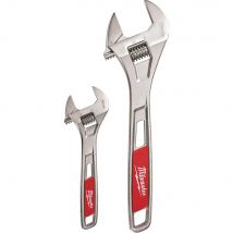 Milwaukee 2 Piece Adjustable Wrench Set