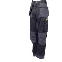 DeWalt Harrison Mens Stretch Work Trousers Black / Grey 30" 29"