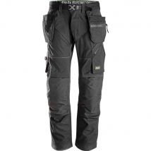 Snickers 6902 Mens Flexiwork Work Holster Pocket Trousers Regular Fit Black 30" 32"