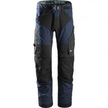 Snickers 6903 Mens Flexiwork Work Trousers Navy / Black 35" 28"