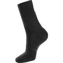 Snickers 9214 Cotton Work Socks Black 10.5 - 13 Pack of 3