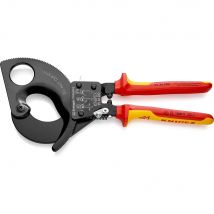 Knipex 95 36 VDE Insulated Ratchet Action Cable Cutter 280mm