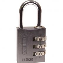 Abus 145 Series Aluminium Combination Padlock 30mm Titanium Standard