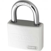 Abus T65AL Series Aluminium Padlock White Keyed Alike 40mm Standard 6401