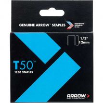 Arrow T50 Staples 12mm Pack of 1250