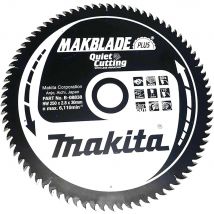 Makita MAKBLADE Plus Wood Cutting Saw Blade 250mm 80T 30mm