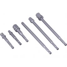 Blue Spot 6 Piece 1/4" Hex Shank Square Drive Socket Adaptor Set