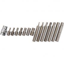 BlueSpot 1/2" Drive Bit Holder and Hex Screwdriver Bit Set 1/2"