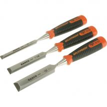 Bahco 434 3 Piece Bevel Edge Wood Chisel Set