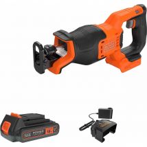 Black and Decker BLCR78 18v Cordless Brushless Reciprocating Saw 1 x 2ah Li-ion Charger No Case