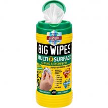 Big Wipes Antibacterial Multi Surface Hand Cleaning Wipes Pack of 80