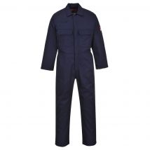 BizWeld Mens Flame Resistant Overall Navy Blue M 32"