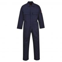 BizWeld Mens Flame Resistant Overall Navy Blue 4XL 34"