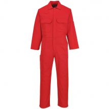 BizWeld Mens Flame Resistant Overall Red 4XL 32"